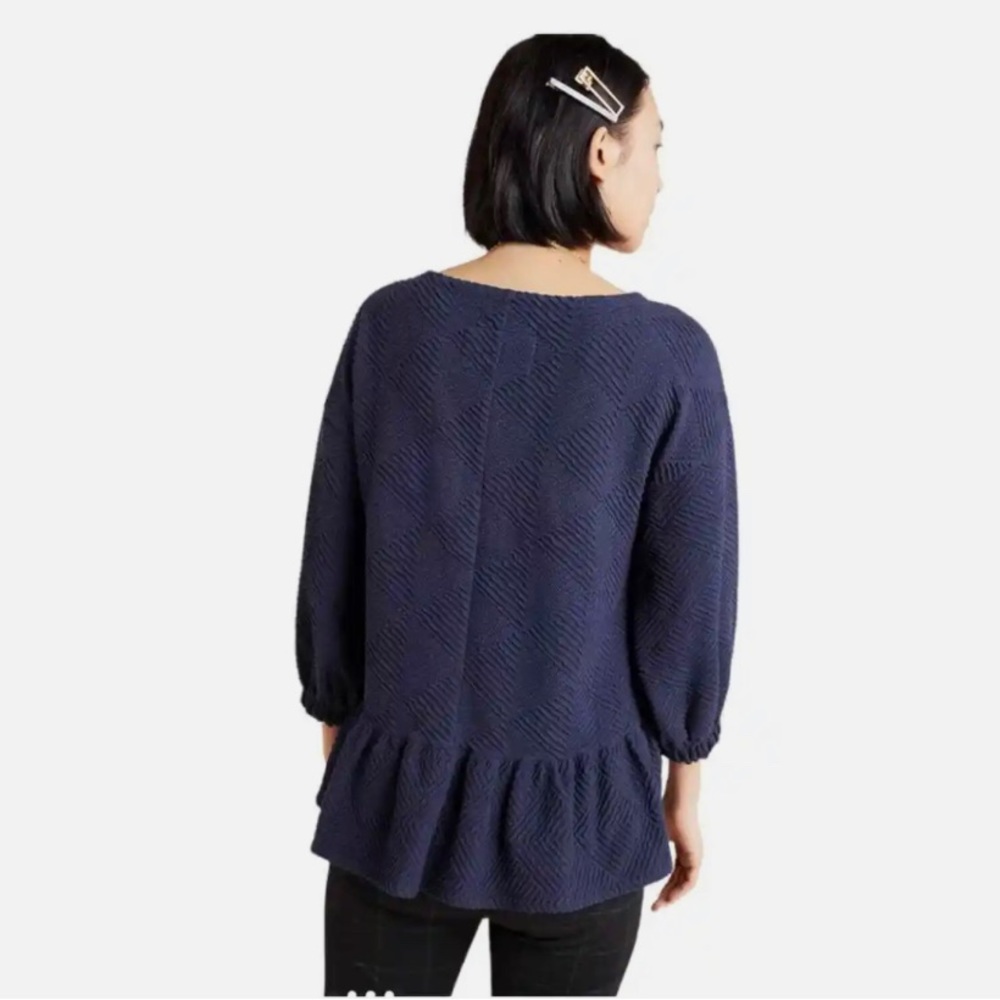 Anthropologie Maeve Mikayla Peplum Top - Size M - Picture 2 of 4